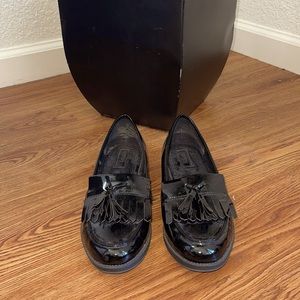 Black loafers